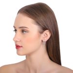 925 Silver Rectangular Floral Earrings - Image 11