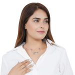 Bird 92.5 sterling silver necklace with oxidized finish