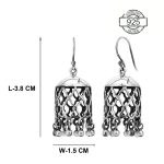 dimensions of mughal jali inspired 92.5 sterling silver jhumkis