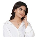 Chirp Charm 925 silver necklace earrings set with blue yellow enamel