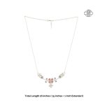 Turquoise Orange Petal Delight 925 Silver Necklace Earrings Set