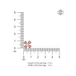 Turquoise Orange Petal Delight 925 Silver Necklace Earrings Set