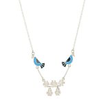 Nature's Delight 925 silver necklace earrings set
