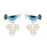 Nature's Delight 925 silver necklace earrings set