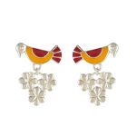 Nature's Delight 925 silver necklace earrings set