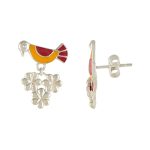 Nature's Delight 925 silver necklace earrings set