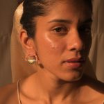 Semi-circular 92.5 sterling silver earrings inspired by Sunrise