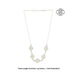 Filigree Floral 92.5 sterling silver necklace earrings set