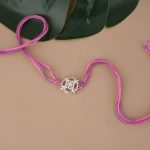 Lotus 92.5 sterling silver rakhi