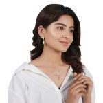 Floral Filigree Harmony 92.5 Sterling Silver Necklace Earrings Set