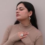 Black Octagonal 92.5 Sterling Silver Dangler Earrings