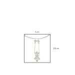 Floral Dream 925 Silver Necklace Earrings Set