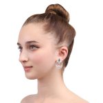 Filigree 925 Silver Earrings with green onyx