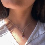 92.5 sterling silver kalash charm with red yellow enamel