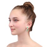 92.5 sterling silver dual shade enamel earrings inspired by taj mahal motifs