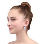 92.5 sterling silver dual shade enamel earrings inspired by taj mahal motifs