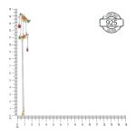 Red Bird 92.5 Sterling Silver Shoulder Grazer Earrings