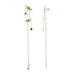 Blue Bird 92.5 Sterling Silver Shoulder Grazer Earrings