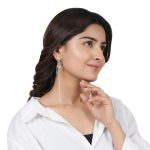 Blue Bird 92.5 Sterling Silver Shoulder Grazer Earrings