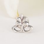 92.5 sterling silver petal filigree nosepin