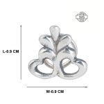 92.5 sterling silver petal filigree nosepin