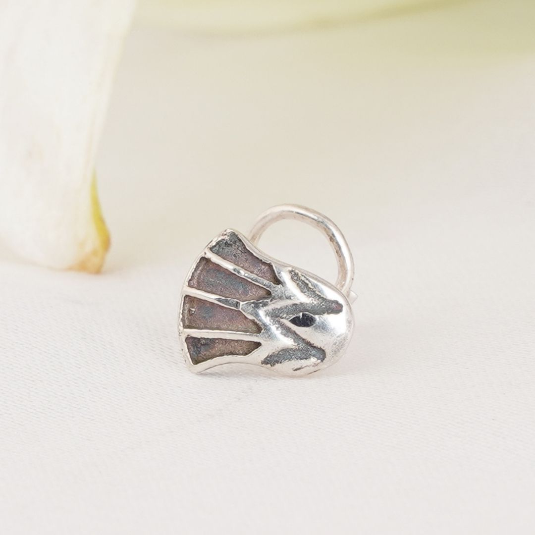 Egyptian Flower 925 Silver Nose pin Egyptian Flower 925 Silver Nose pin
