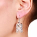 92.5 sterling mughal jali inspired jhumkis