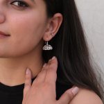 Leafy Floral 92.5 Sterling Silver Jhumkis