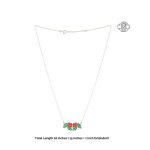 Blossom Beauty 925 Silver Necklace Earrings Set