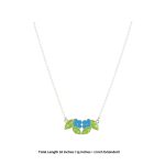 Blossom Beauty 925 Silver Necklace Earrings Set