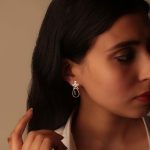 Filigree 92.5 Sterling Silver Black Drop Earrings