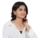 Butterfly delight 92.5 sterling silver necklace earrings set