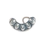 Semi-circular floral 92.5 sterling silver nose pin