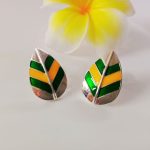 Leaf 925 silver ear studs