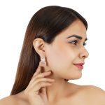 Pink Leafy Flora 92.5 sterling silver earrings