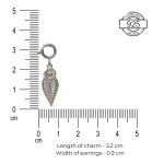 92.5 sterling silver Toran Charm with yellow enamel