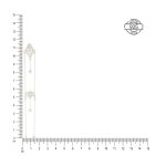 Filigree Dangle 925 Silver Shoulder Grazer Earrings