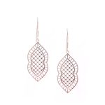 92.5 sterling silver jali earrings inspired by Mehendi patterns