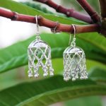 92.5 sterling silver mughal jali inspired jhumkis