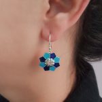 Blue Rangoli 92.5 Sterling Silver Dangle Earrings
