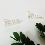 Delicate Gulmohar Leaf 92.5 Sterling Silver Ear studs