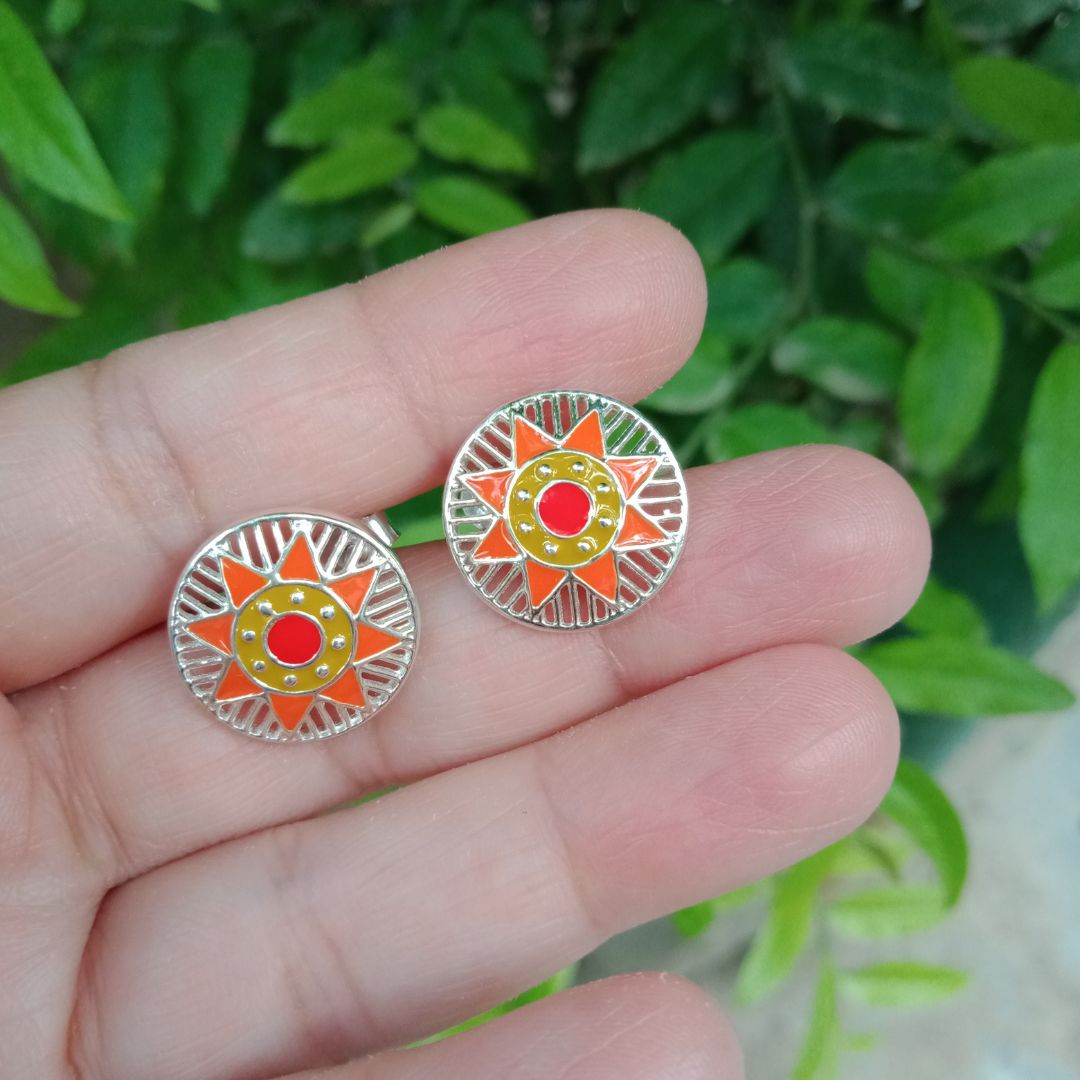 Sooraj 925 Silver Earrings with Post Sooraj 92.5 Sterling Silver Earrings with Post