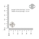 dimensions of lotus 925 silver earstuds