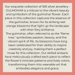 Inspiration for Gulmohar Inspired collection in 92.5 sterling silver