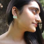 Dazzling Leaves Gulmohar 925 silver Earrings