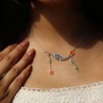 Birds & Gulmohar Flower 925 Silver Dangle Neckpiece