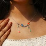 Birds & Gulmohar Flower 925 Silver Dangle Neckpiece