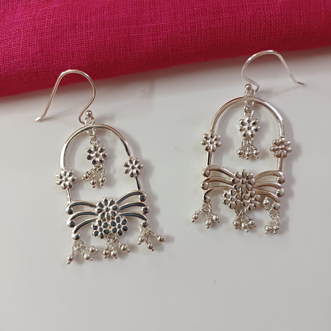 Blossom Radiance 925 Silver Earrings_01 Blossom Radiance 92.5 Sterling Silver Earrings