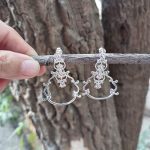 Floral Grace 92.5 sterling silver earrings