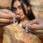 Floral Grace 925 silver earrings